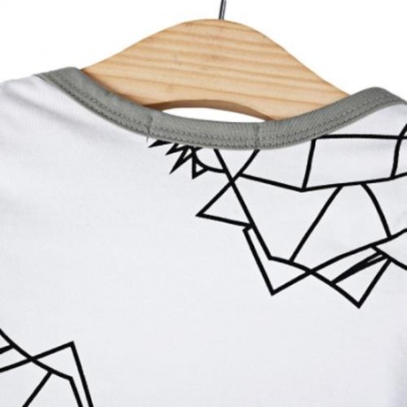 BABY UNISEX 2PCS ELASTIC COTTON BLEND GEOMETRIC PRINT STRIPED PATCHWORK COLOR BLOCK ROUND 
