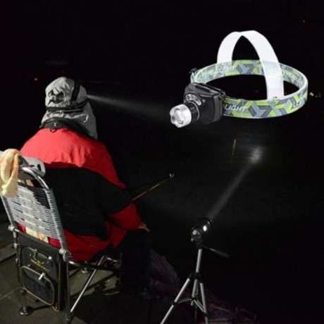 LEO RED WHITE LIGHT MOTION SENSOR HEADLAMP WITH ADJUSTABLE FOCUSING FOR OUTDOOR FISHING HU