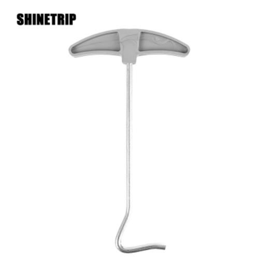 SHINETRIP GENERIC TENT PEG PULLER NAIL EXTRACTOR STAKE REMOVER FOR OUTDOOR CAMPING (SILVER