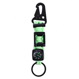 6 IN 1 MULTIFUNCTIONAL OUTDOOR EMERGENCY BRACELET ROPE COMPASS KEYCHAIN BOTTLE OPENER (LUM