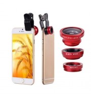 OLD SHARK PORTABLE 3-IN-1 PHONE LENS KIT WITH 180 DEGREE FISHEYE   0.67X WIDE ANGLE   10X 