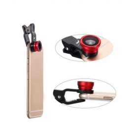 OLD SHARK PORTABLE 3-IN-1 PHONE LENS KIT WITH 180 DEGREE FISHEYE   0.67X WIDE ANGLE   10X 