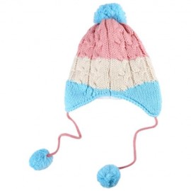 ADORABLE BEAR PATCHWORK POM-POM WITH SCARF FOR CHILDREN (PINK)