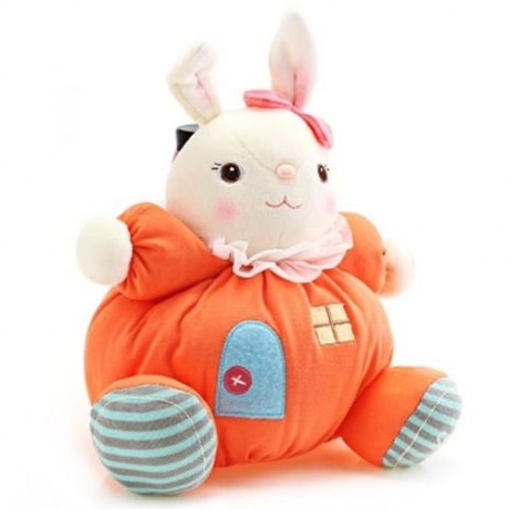 METOO STUFFED PLUSH DOLL TOY BIRTHDAY CHRISTMAS GIFT FOR BABY (ORANGEPINK)