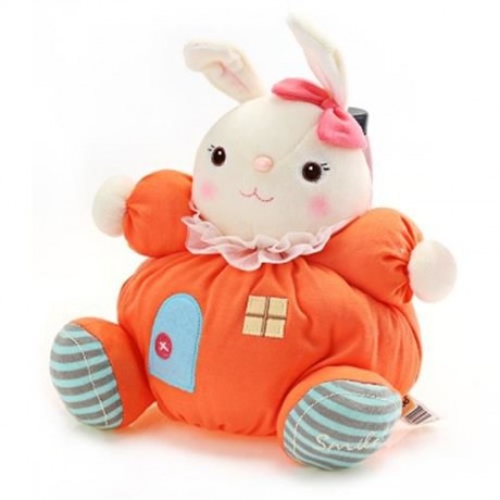 METOO STUFFED PLUSH DOLL TOY BIRTHDAY CHRISTMAS GIFT FOR BABY (ORANGEPINK)