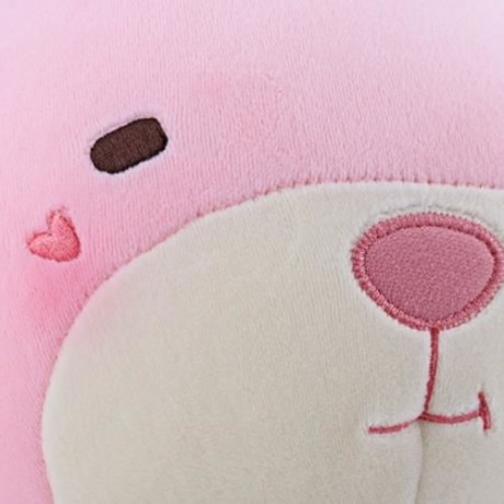 METOO ANIMAL PLUSH DOLL TOY BIRTHDAY CHRISTMAS GIFT FOAM GRANULE FILLER (SHALLOW PINK)