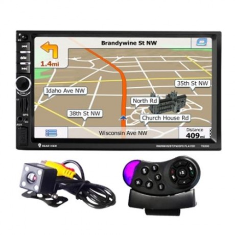 7020G 7 INCH CAR AUDIO STEREO MP5 PLAYER REMOTE CONTROL REARVIEW CAMERA GPS NAVIGATION FUN