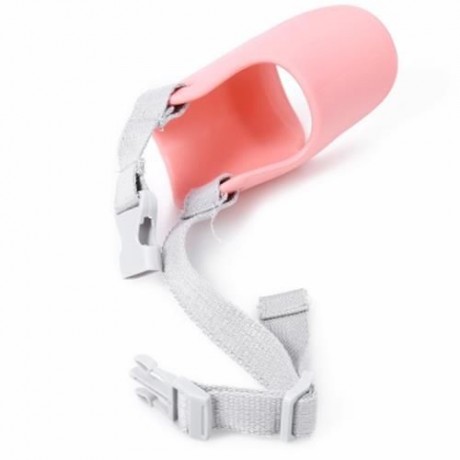 ANTI-BITE DUCK SHAPE DOG MOUTH MUZZLE MASK COVER (PINK)