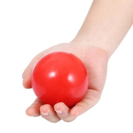 PET BITE-RESISTANT NON-TOXIC ODORLESS RUBBER CHEW BALL TOY (RED)