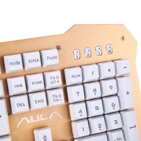 AULA WIRED OPTICAL GAMING KEYBOARD WITH LED BACKLIT (TYRANT GOLD)