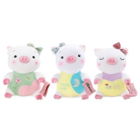 METOO STUFFED LITTLE PIG PLUSH DOLL TOY BIRTHDAY CHRISTMAS GIFT FOR BABY (YELLOW)