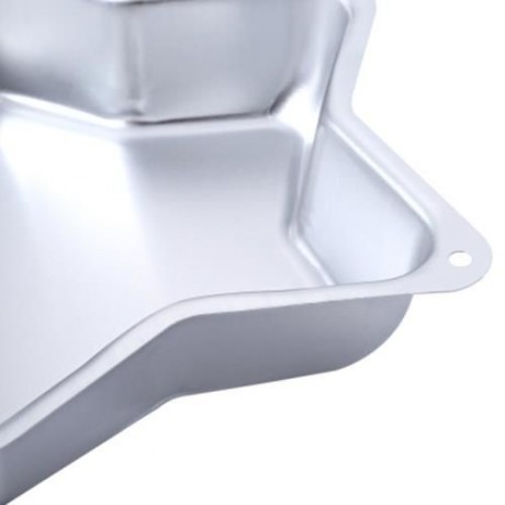 FIVE-POINTED STAR SHAPE DIY ALUMINUM ALLOY CAKE PAN MOLD HOME BAKING TOOL (SILVER)