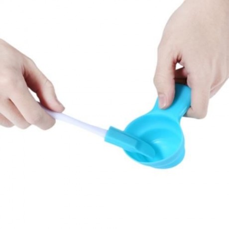 2PCS DIY CUPCAKE SCOOP MINI CAKE SCRAPER CUP BAKING TOOL (BLUE)