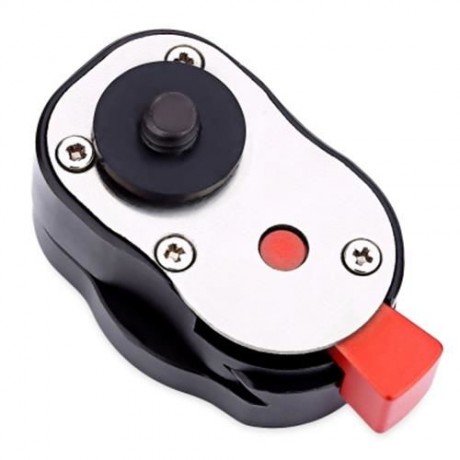 WEIHE UNIVERSAL TRIPOD MONOPOD 1/4 3/8 INCH QUICK RELEASE PLATE (BLACK)