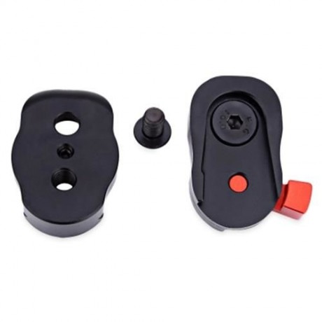 WEIHE UNIVERSAL TRIPOD MONOPOD 1/4 3/8 INCH QUICK RELEASE PLATE (BLACK)