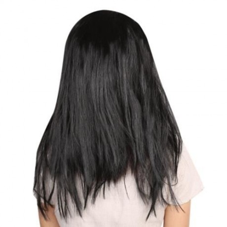 HORROR LATEX MASK WITH WIG HAIR FOR THE GRUDGE SADAKO GHOST FIGURE MASQUERADE HALLOWEEN PA