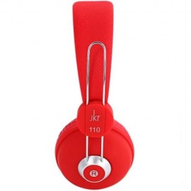 JKR 110 3.5MM PLUG FOLDABLE WIRED STEREO HIFI MUSIC HEADPHONES HEADSET (RED)