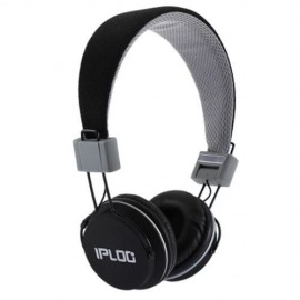 3.5MM PLUG FOLDABLE WIRED STEREO HIFI MUSIC HEADPHONES HEADSET (BLACK)