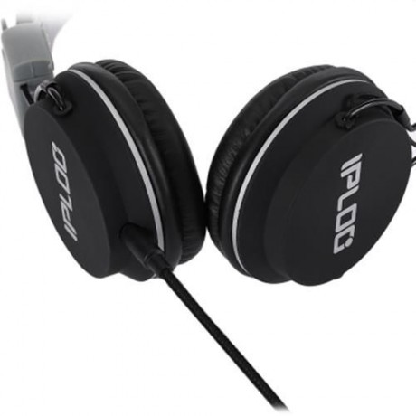 3.5MM PLUG FOLDABLE WIRED STEREO HIFI MUSIC HEADPHONES HEADSET (BLACK)