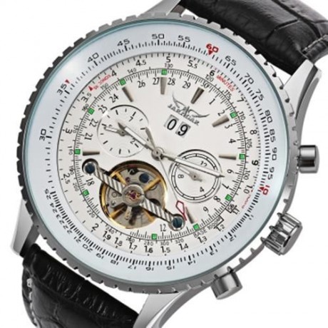 JARAGAR J1205314 MALE AUTO MECHANICAL WATCH LUMINOUS DATE DAY DISPLAY TOURBILLON WRISTWATC