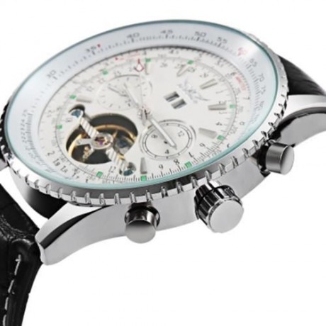 JARAGAR J1205314 MALE AUTO MECHANICAL WATCH LUMINOUS DATE DAY DISPLAY TOURBILLON WRISTWATC