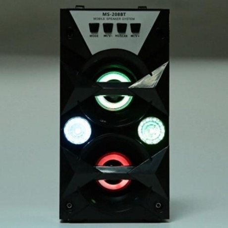 REDMAINE MS-208BT PORTABLE HIGH POWER OUTPUT FM RADIO WIRELESS BLUETOOTH SPEAKER (BLACK)
