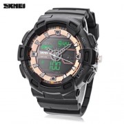 SKMEI 1189 DUAL MOVT DIGITAL QUARTZ SPORTS WATCH CALENDAR ALARM CHRONOGRAPH DISPLAY WRISTW