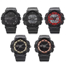 SKMEI 1189 DUAL MOVT DIGITAL QUARTZ SPORTS WATCH CALENDAR ALARM CHRONOGRAPH DISPLAY WRISTW