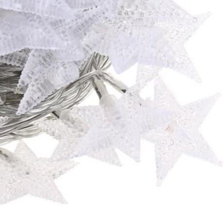 5M 50 LEDS 3W STAR STRING FAIRY LIGHT 8 MODES DECORATION LAMP (COLORFUL)