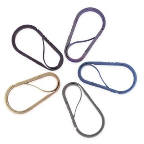 EDCGEAR SPRING CLIP HOOK S-SHAPE KEYCHAIN DOUBLE GATED HANG BUCKLE (BLUE)