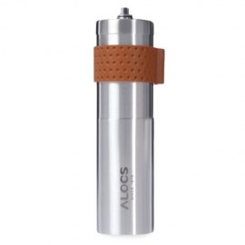 ALOCS CW - K17 OUTDOOR HOME TRAVEL HANDMADE COFFEE MILL GRINDER (SILVER)