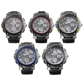 SKMEI 1192 DUAL MOVT WATCH CHRONOGRAPH LUMINOUS ALARM DATE DAY DISPLAY 5ATM SPORTS WRISTWA