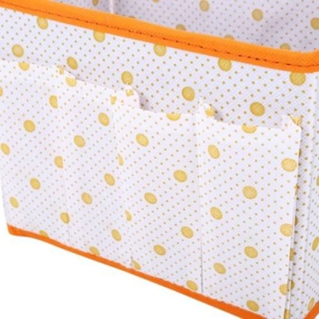 WAVE POINT NON-WOVEN FABRIC FOLDABLE STORAGE BOX RECTANGLE CONTAINER (JACINTH)