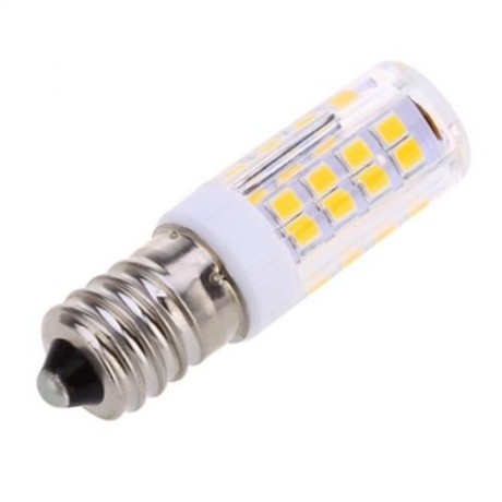 LIGHTME 10PCS E14 AC 220V 3W SMD 2835 LED BULB WITH 51 LEDS (WARM WHITE LIGHT)