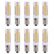LIGHTME 10PCS E14 AC 220V 3W SMD 2835 LED BULB WITH 75 LEDS (WARM WHITE LIGHT)