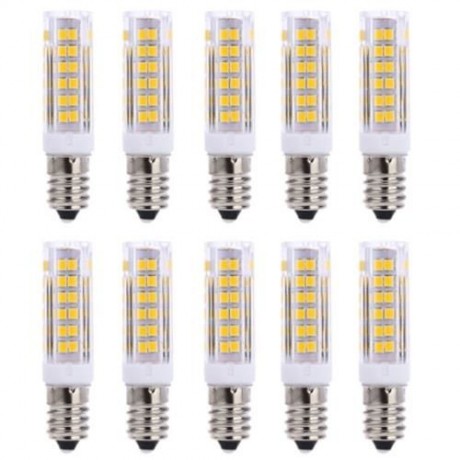 LIGHTME 10PCS E14 AC 220V 3W SMD 2835 LED BULB WITH 75 LEDS (WARM WHITE LIGHT)