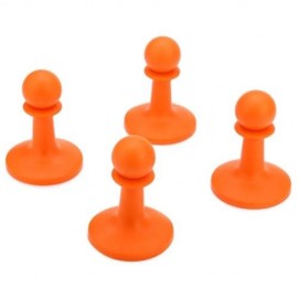 SHINETRIP 4PCS CAMPING TPR GUARD SHAPE LIGHTNING PROTECTION CAP DEVICE (ORANGE)