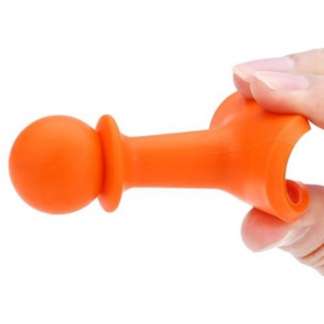 SHINETRIP 4PCS CAMPING TPR GUARD SHAPE LIGHTNING PROTECTION CAP DEVICE (ORANGE)