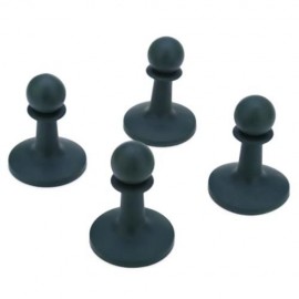 SHINETRIP 4PCS CAMPING TPR GUARD SHAPE LIGHTNING PROTECTION CAP DEVICE (DEEP GREEN)