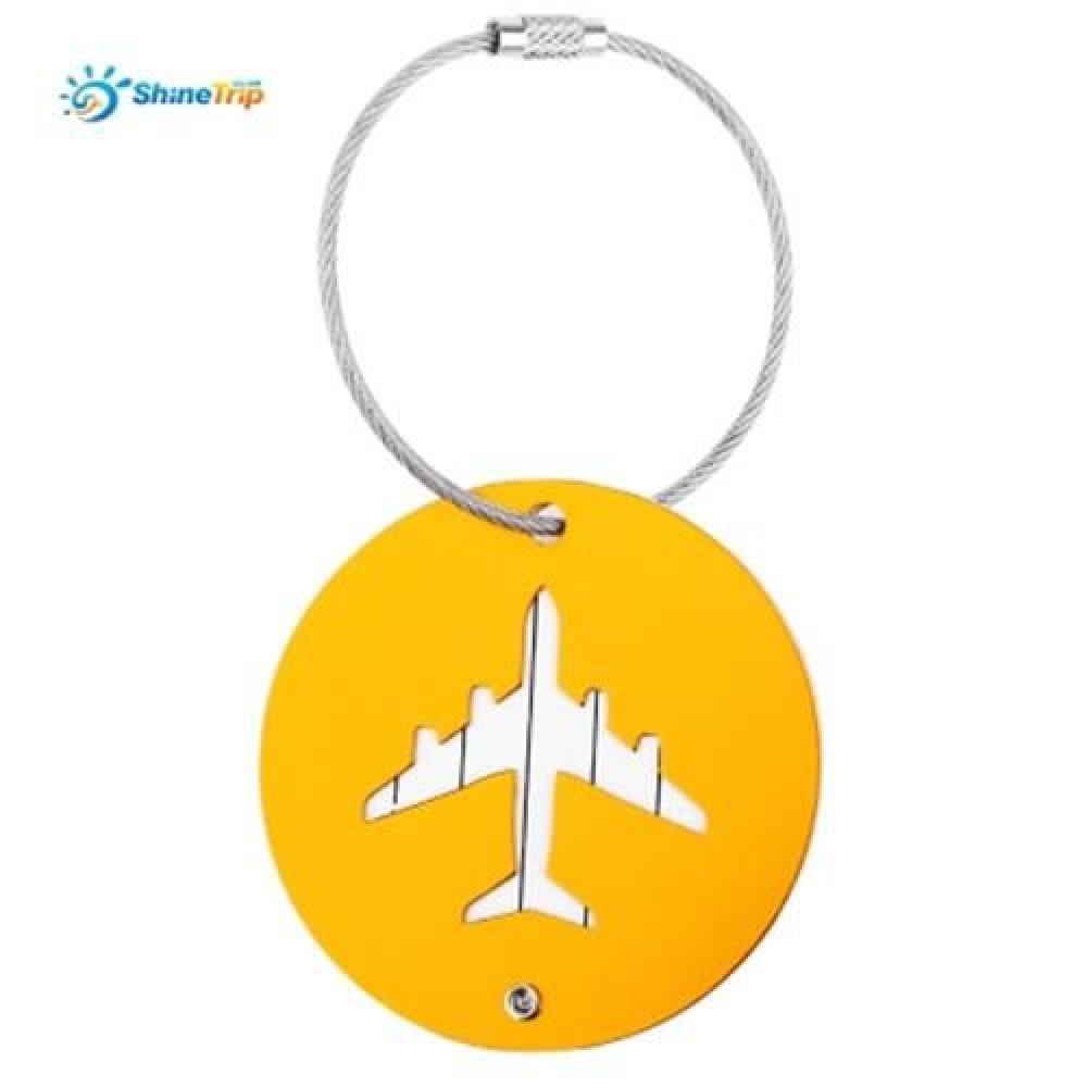 SHINETRIP 2PCS ALUMINUM ALLOY TRAVEL PLANE SHAPE SUITCASE NAME ADDRESS LABEL TAG (GOLDEN) SHINETRIP 2PCS ALUMINUM ALLOY TRAVEL PLANE SHAPE SUITCASE NAME ADDRESS LABEL TAG (GOLDEN)