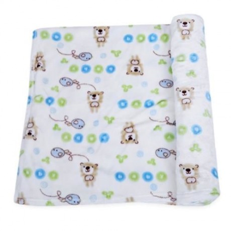 SUPER SOFT CHILDREN CARTOON PRINT PLUS SIZE BLANKET (LITTLE BEAR)