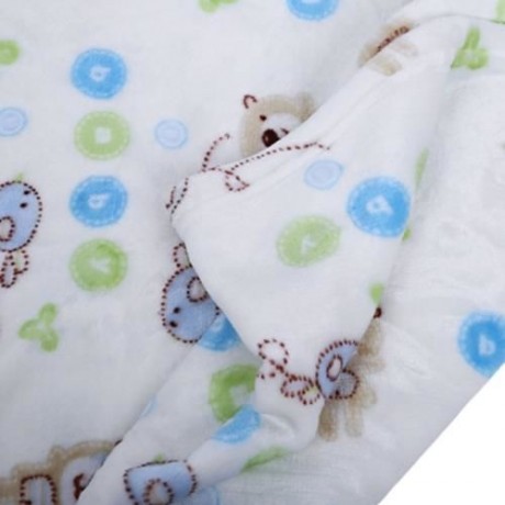 SUPER SOFT CHILDREN CARTOON PRINT PLUS SIZE BLANKET (LITTLE BEAR)