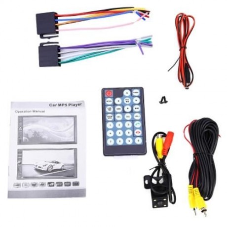 7060B 7 INCH CAR AUDIO STEREO MP5 PLAYER REMOTE CONTROL REARVIEW CAMERA