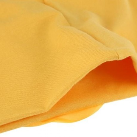 CUTE BABIES SOLID DOT PRINT FLOWERS COTTON PRINCESS HAT ELASTIC WARM HAIR CAP (YELLOW)