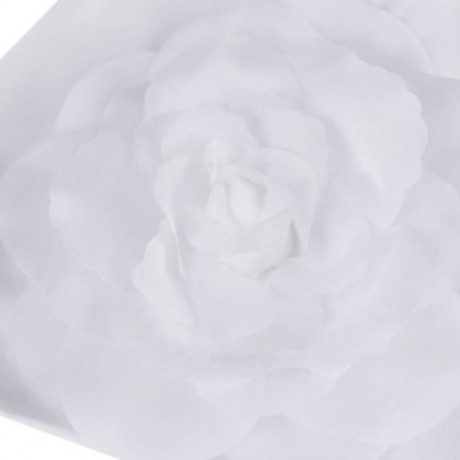 CUTE BABIES SOLID DOT PRINT FLOWERS COTTON PRINCESS HAT ELASTIC WARM HAIR CAP (WHITE)