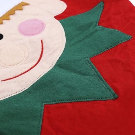 SANTA SPIRIT TOILET SEAT COVER FOR CHRISTMAS DECORATION (RED AND GREEN)