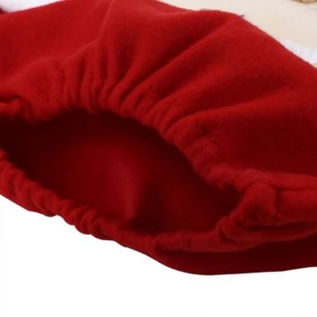 SANTA SPIRIT TOILET SEAT COVER FOR CHRISTMAS DECORATION (RED AND GREEN)