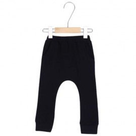 BABY CHILD CUTE CARTOON ANIMAL CAT SOLID COLOR HIGH WAIST POCKET DESIGN ELASTIC LONG PANTS