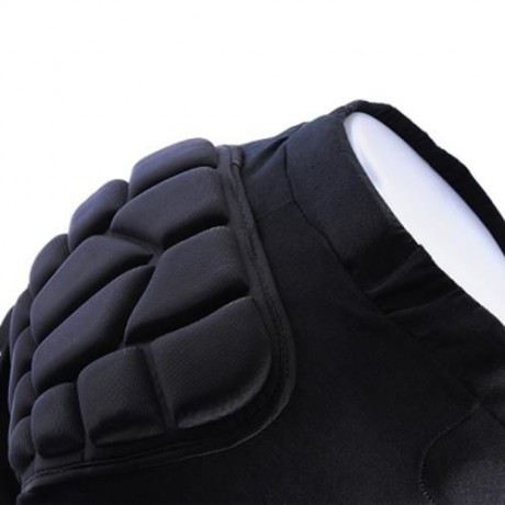 WOLFBIKE BC305 UNISEX OUTDOOR SPORT SKIING PROTECTIVE HIP BUTT PAD PANT (BLACK)