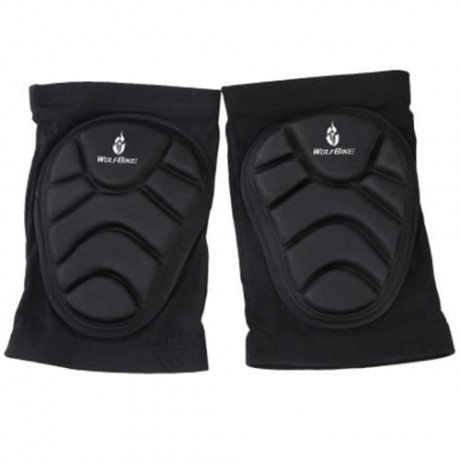 WOLFBIKE BC314 PAIRED BREATHABLE SKIING SNOWBOARDING KNEE PAD PROTECTOR (BLACK)